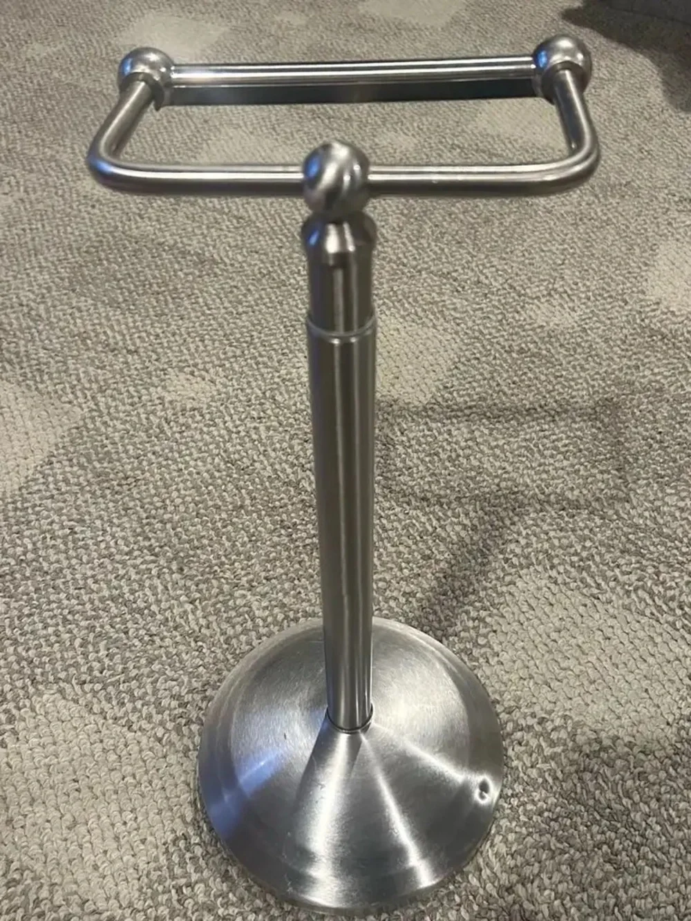 Telescoping Pivoting Freestanding Toilet Paper Holder, Adjustable Height
